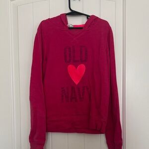 Old Navy Kids Pink Hoodie with Heart